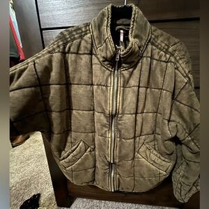 Free People Dolman Quilted Knit Jacket